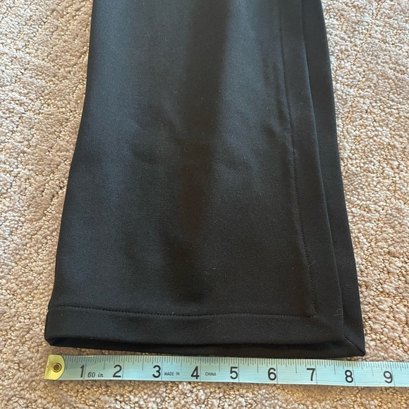 NWT Marcella Pearson Black Split Seam Trouser Pants, Ponte Fabric, Flare Leg, XS - Picture 11 of 15
